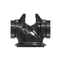 Caterpillar Turbocharger Air Lines Exhaust Elbow — three-quarter view