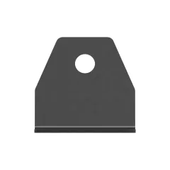 Caterpillar 2.5mm Thick Water Tank Mounting Bracket — three-quarter view