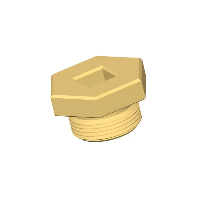 1 1/8-12 Thread Square-Drive Plug