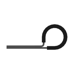 Caterpillar Clip de diámetro interno 14.29mm — vista en tres cuartos