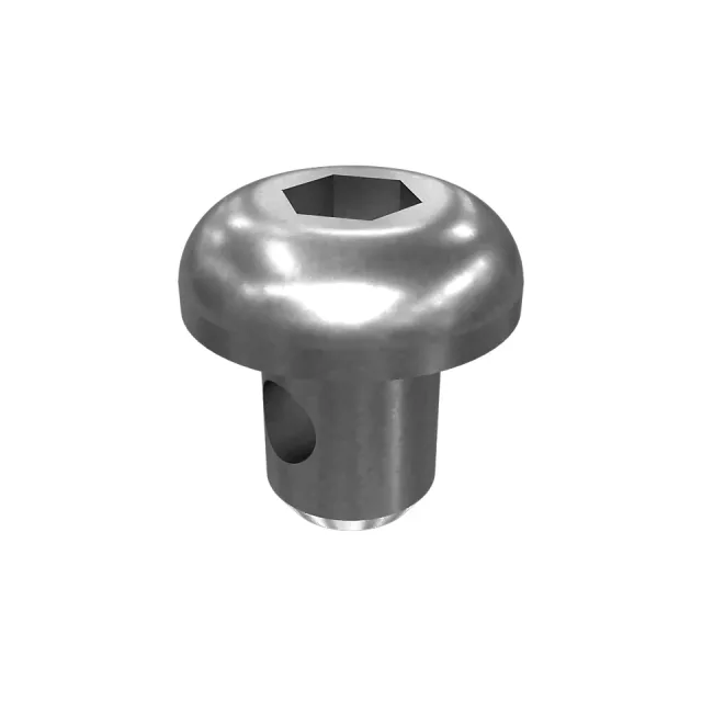No. 10 (.190)"-32 x 1/4" Rounded Pan Head Internal Hex Vida