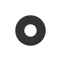 Caterpillar 6mm Thick Round Plate — vista en tres cuartos