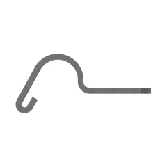 Caterpillar 19.05mm İç Sayfa Hook Top Clip — açılı görünüm