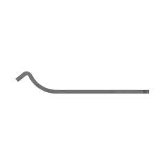 Caterpillar 0.12" Thick clip — açılı görünüm
