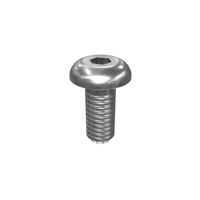No. 8 (.164)"-32 x 3/8" Rounded Pan Head Internal Hex Vida