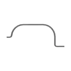 Caterpillar Tek Tube Half Clip With 70.00mm İç Sayfa — açılı görünüm