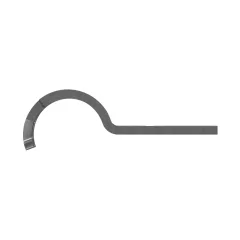 Caterpillar 25.40mm İç Sayfa Single Tube Half Clip — açılı görünüm
