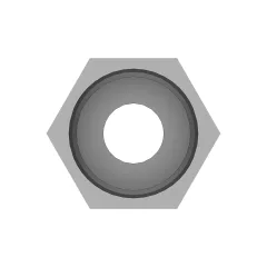 Caterpillar 1" STOR Düz Hex Adapt — açılı görünüm