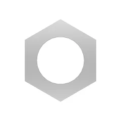 Caterpillar M20 x 2.5mm Hex Tuerca — vista en tres cuartos