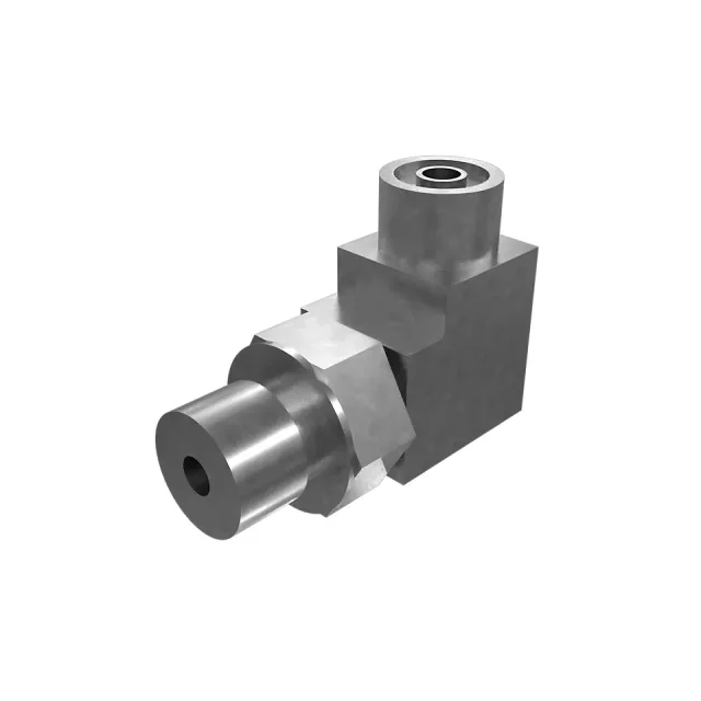 Hexagonal Hidrolik Akışkanları 90 Derece Elbow Adapt