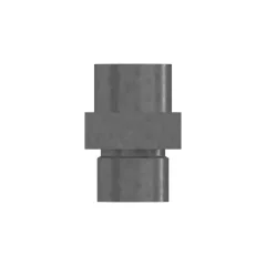 Caterpillar 22.23mm Hexagonal PLATTE Steel Straight Adapter — Dreiviertelansicht