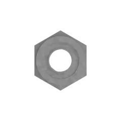 Caterpillar 22.23mm Hexagonal PLATTE Steel Straight Adapter — Dreiviertelansicht