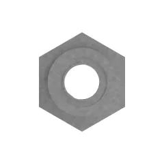 Caterpillar 38.10mm Hexagonal Plak Çelik Düz Adapt — açılı görünüm