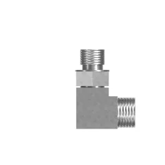Caterpillar 9/16-18 X 11/16-16 Thread 90-Degree Elbow Adapt — açılı görünüm