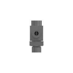Caterpillar 34.92mm Hexagonal Fluid Carrying Tee Adapter — three-quarter view