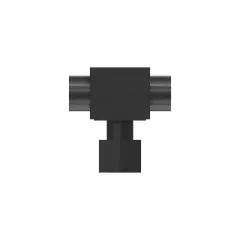 Caterpillar 20.64mm Hexagonal Fluid Carry Tee Adapter — Dreiviertelansicht