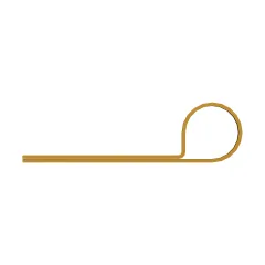 Caterpillar 12.70mm Innendurchmesser Stahlclip — Dreiviertelansicht