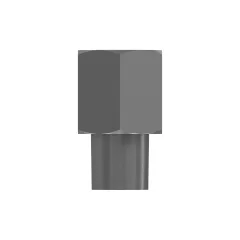 Caterpillar 1/2-14 NPTF SECHSKANTKOPF Straight Adapter — Dreiviertelansicht