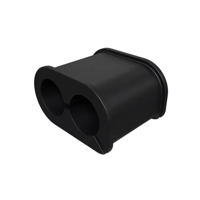 37mm Diamètre Deux trous Ovale caoutchouc Grommet