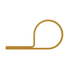 Caterpillar 25.40mm Single Boru Steel Clip — açılı görünüm