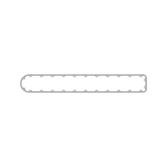Caterpillar 0.8mm Dicke Zylinderblock Seitenabdeckung Dichtung — Dreiviertelansicht