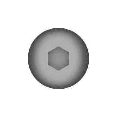 Caterpillar 10-32 Thread Hex Socket Button Head Machine TORNILLO — vista en tres cuartos
