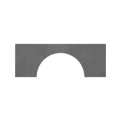 Caterpillar Single ROHRLEITUNG Half Saddle KLEMME — Dreiviertelansicht