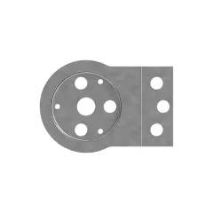 Caterpillar 30mm Wide Mounting Plate — açılı görünüm