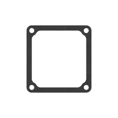 Caterpillar 0.8mm Thick Square Gasket — vista de três quartos
