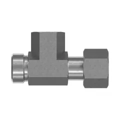 Caterpillar 9/16-18 Tee Adapter — açılı görünüm