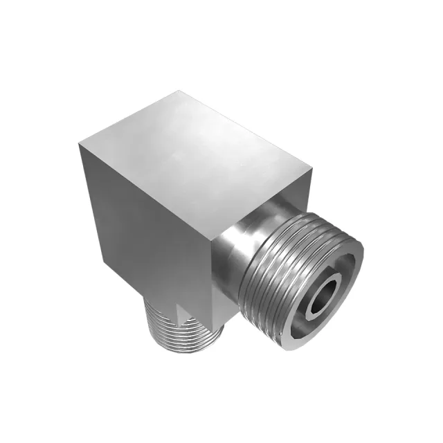 9/16-18" x 1/4-18" NPTF Elbow Adapter