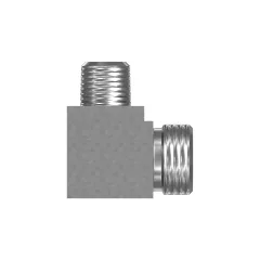 Caterpillar ORFS to NPTF 90 Degree Elbow Adaptor — three-quarter view