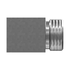 Caterpillar ORFS to NPTF 90 Degree Elbow Adaptor — three-quarter view