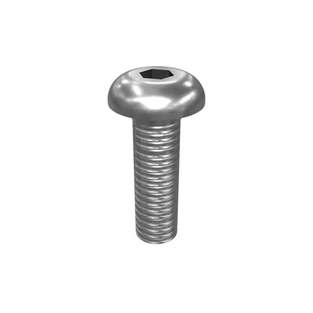 M5-0.8 x 16mm Rounded Pan Head Internal Hex Vida