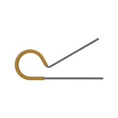 Caterpillar Single Tube P Clip — açılı görünüm