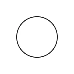 Caterpillar 179.94mm Inner Diameter Plastic RING DICHTUNG — Dreiviertelansicht