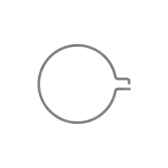 Caterpillar 132.56mm Minimum Internal Diameter Steel KLEMME — Dreiviertelansicht