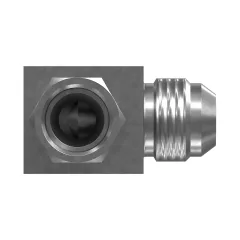 Caterpillar 7/8-14 X 3/4-16 Hex Head 90 Dereceler Elbow 37 Dereceleri Flared Adapt — açılı görünüm