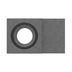 Caterpillar 56.90mm Long Tee Adapter — vista de três quartos