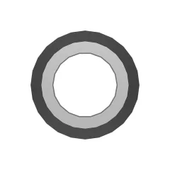 Caterpillar 9.53mm Long Chamfered End Spring Pin — açılı görünüm