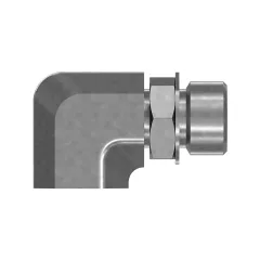 Caterpillar Hexagonal Hidrolik Akışkanları 90 Derece Elbow Adapt — açılı görünüm