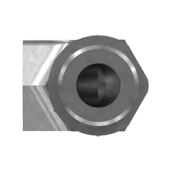 Caterpillar Hexagonal Hidrolik Akışkanları 90 Derece Elbow Adapt — açılı görünüm