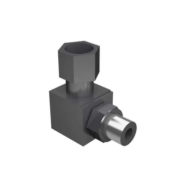 Adaptador de cotovelo de grau 37.00mm de longo 90