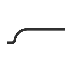 Caterpillar 23.75mm Single Boru Steel Clip — açılı görünüm