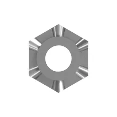 Caterpillar M8 x 1.25mm Hex Weld Somun — açılı görünüm