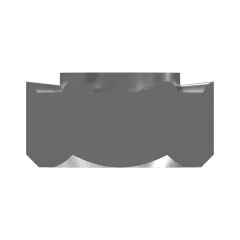 Caterpillar M8 x 1.25mm Hex Weld Somun — açılı görünüm