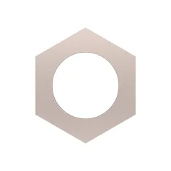 Caterpillar M16 x 1.5mm Hex Somun — açılı görünüm