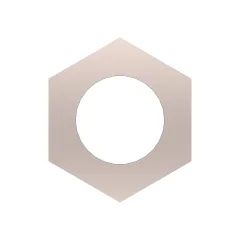Caterpillar M10 x 1.5mm Hex Nut — Dreiviertelansicht