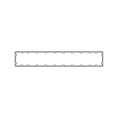 Caterpillar 0.8mm Aftercooler Water Line Adaptör Kapak Gazket — açılı görünüm