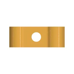 Caterpillar Dual Tubo Half Clamp — vista en tres cuartos